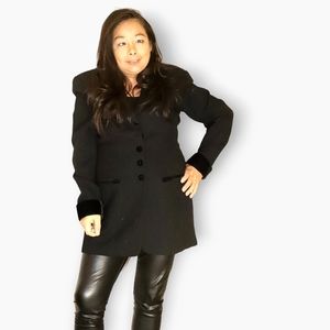 HUGO BISCATI  JACKET NWOT WITH VELVET TRIMS